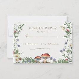 Tarjeta De Confirmación De Asistencia Elegante Bosque | Boda en el Bosque