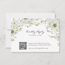 Tarjeta De Confirmación De Asistencia Elegante botánico