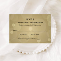 Elegante Champagne Gold y Boda negro