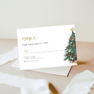 Tarjeta De Confirmación De Asistencia Elegante Es La Temporada De Casarse Con Boda