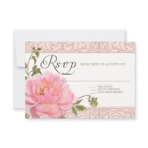 Elegante floral moderna Boda de peones rosados