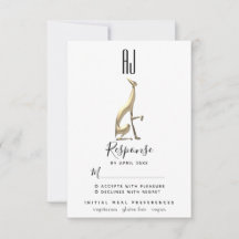Elegante Minimalista Bodas Perro Galgo Lámina Dora