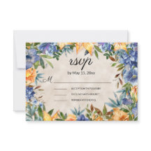 Elegante Naranja azul Flores Tiger Lilies Boda