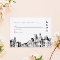 Elegante y moderno boceto de Boston Boda de Nueva 