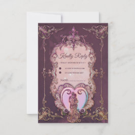 Tarjeta De Confirmación De Asistencia En el abrazo del corazón.