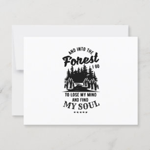 Tarjeta De Confirmación De Asistencia En el bosque voy