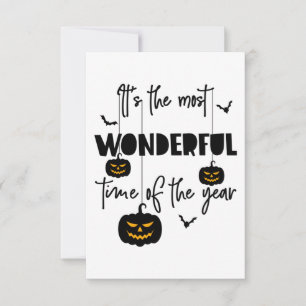 Tarjeta De Confirmación De Asistencia Es la Hora más Maravillosa del Año Halloween