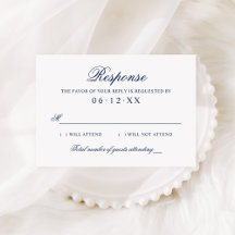 Escrito de Cuenta de Invitados de Boda Clásico Azu