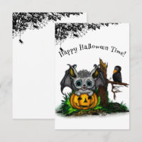 Esperando Halloween, Murciélago y Cuervo Lindos