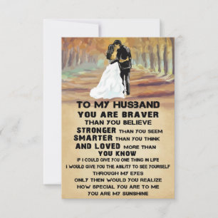 Tarjeta De Confirmación De Asistencia Esposa De Arte Para Mi Esposo Eres Sunshine