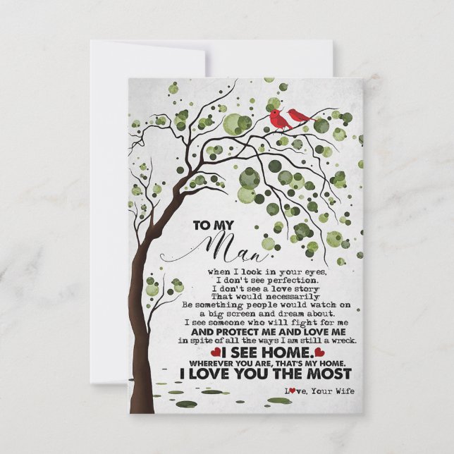 Tarjeta De Confirmación De Asistencia Esposo, amo tanto al marido (Anverso)