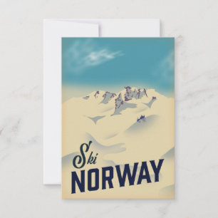 Tarjeta De Confirmación De Asistencia Esquí Noruega