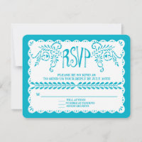 Estandarte de boda de fiesta azul Piscina Papel Pi