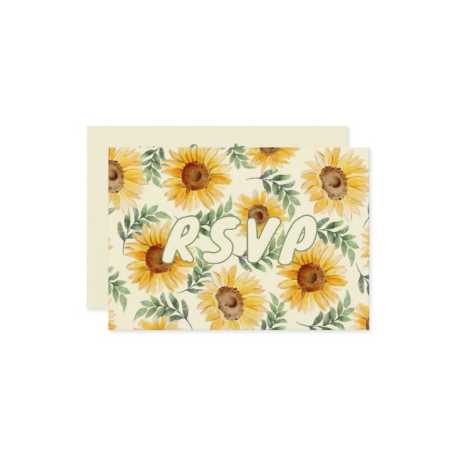 Tarjeta De Confirmación De Asistencia Eucalyptus Boda Botánico Floral (Anverso/Reverso In Situ)