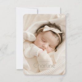 Tarjeta De Confirmación De Asistencia Faire-Part de naissance Charline