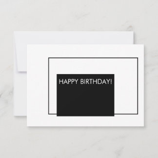 Tarjeta De Confirmación De Asistencia Feliz cumpleaños, moderno Personalizado elegante d