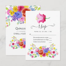 Fiesta española floral Quinceañera