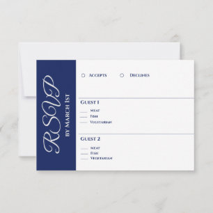 Tarjeta De Confirmación De Asistencia Flor azul acuarela Bouquet-We Do-Boda-