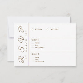 Tarjeta De Confirmación De Asistencia Flor neutra Bouquet-Boda blanco-