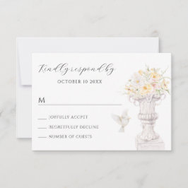 Tarjeta De Confirmación De Asistencia Floral