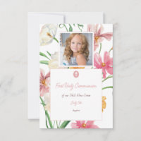 Floral First Holy Communition Photo