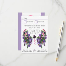 Floral rosa y morada