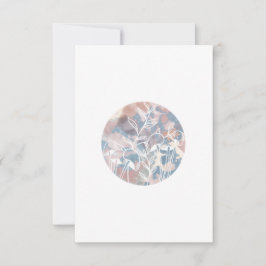 Tarjeta De Confirmación De Asistencia Flores acuáticas blancas