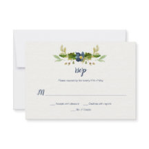 Flores de color de agua azul, alcornoques, hojas d