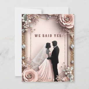 Tarjeta De Confirmación De Asistencia 🌸 Flores de Melocotón Boda de Primavera ✨