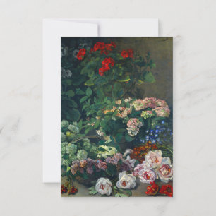 Tarjeta De Confirmación De Asistencia Flores Monet Spring