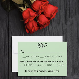 Tarjeta De Confirmación De Asistencia Flores negras de unicornio morado de salvia roja