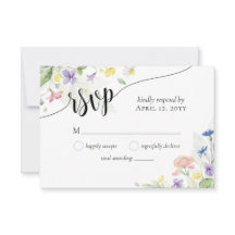 Flores silvestres acuarelas simples y elegantes pa