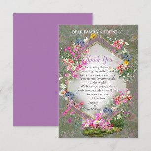 Tarjeta De Confirmación De Asistencia Flores silvestres Cosmos