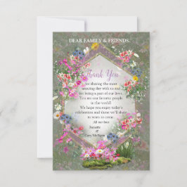 Tarjeta De Confirmación De Asistencia Flores silvestres Cosmos