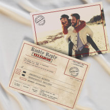 Foto personalizada boda vintage de estilo antiguo