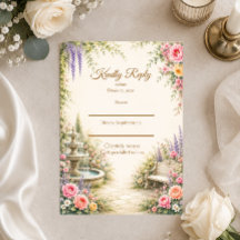 Fuente de Jardín Romántico Elegancia Boda