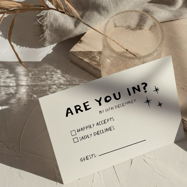 Tarjeta De Confirmación De Asistencia Funky Green Pink Red Scribble (Subido por el creador)