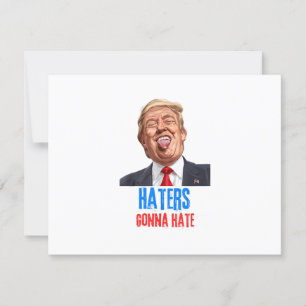 Tarjeta De Confirmación De Asistencia Funny Haters odiará las citas graciosas diciendo t
