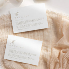 Tarjeta De Confirmación De Asistencia Gabinete de detalles del Boda de tipografía ultrac