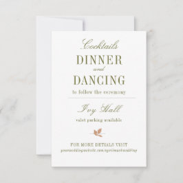 Tarjeta De Confirmación De Asistencia Gabinete de vegetación Boho