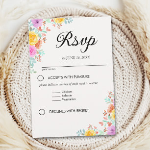 Tarjeta De Confirmación De Asistencia Garden of Love – A Wedding in Spring Blossom