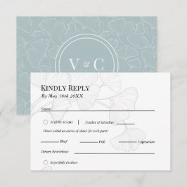 Tarjeta De Confirmación De Asistencia Ginkgo Biloba Dream Boda Response Card