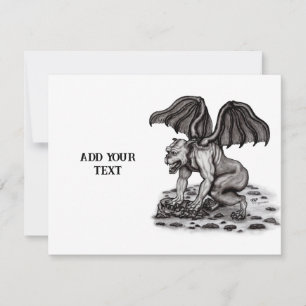 Tarjeta De Confirmación De Asistencia Golem Gargoyle