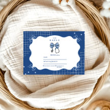 Grado escolar de enfermería de Blue Toile Bow