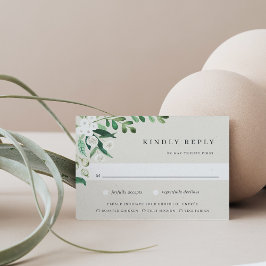 Tarjeta De Confirmación De Asistencia Greenhouse | Elección de las comidas botánicas acu