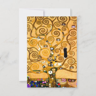Tarjeta De Confirmación De Asistencia Gustav Klimt Tree of Life