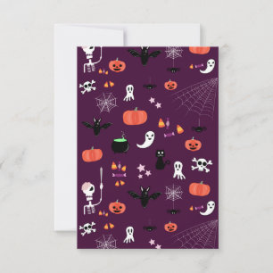 Tarjeta De Confirmación De Asistencia Halloween