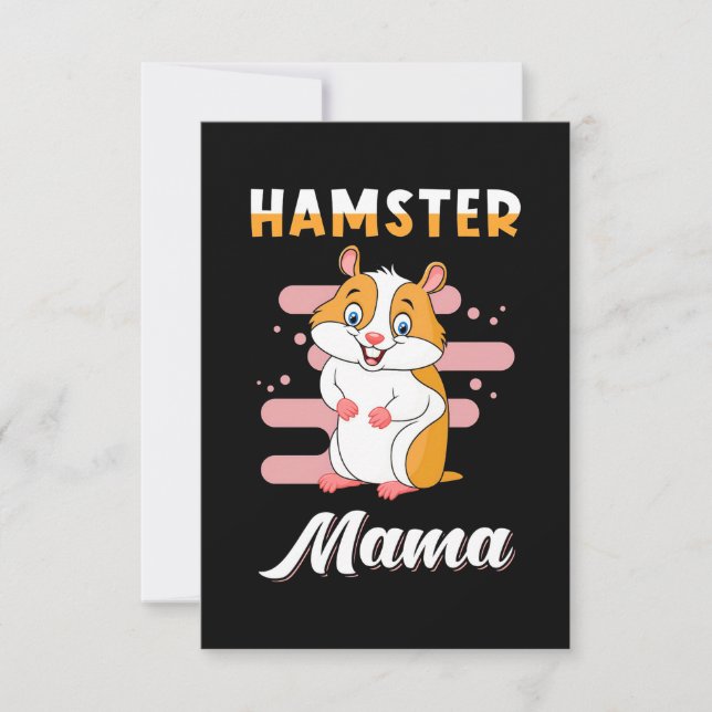 Tarjeta De Confirmación De Asistencia Hamster Mama (Anverso)