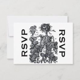 Tarjeta De Confirmación De Asistencia Hasta que la muerte nos haga parte del Skeleton RS