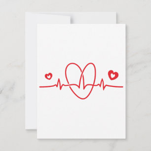 Tarjeta De Confirmación De Asistencia Heartbeat Scribbles